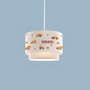 Opviq AYD-3030 Lámpara de araña Multicolor con tapa de tela